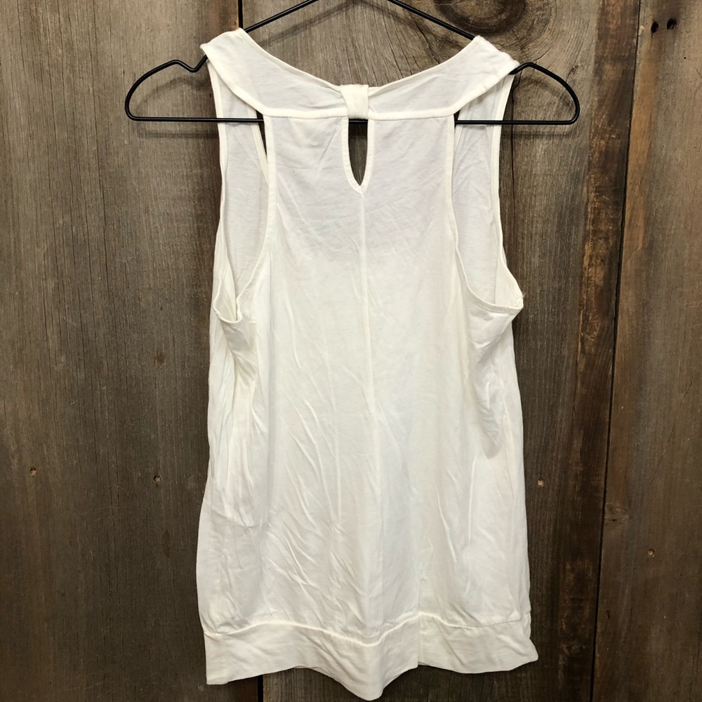 Old Navy Beaded Tank Top in Off White / White Size Small - Picture 4 of 14